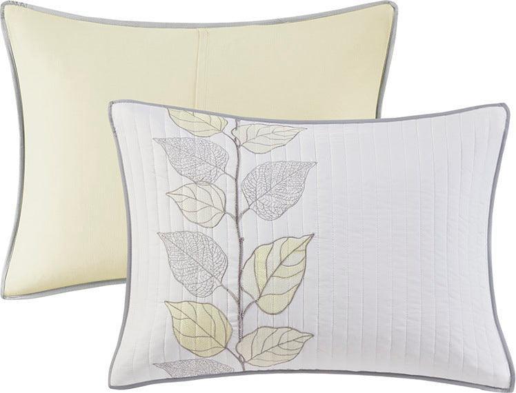 Caelie King/California King 6 Piece Reversible Coverlet Set Yellow Olliix.com