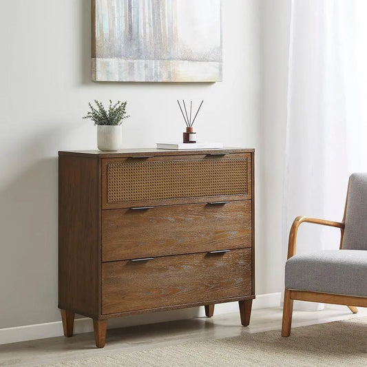 Cali 3-Drawer Accent Chest Natural Olliix.com