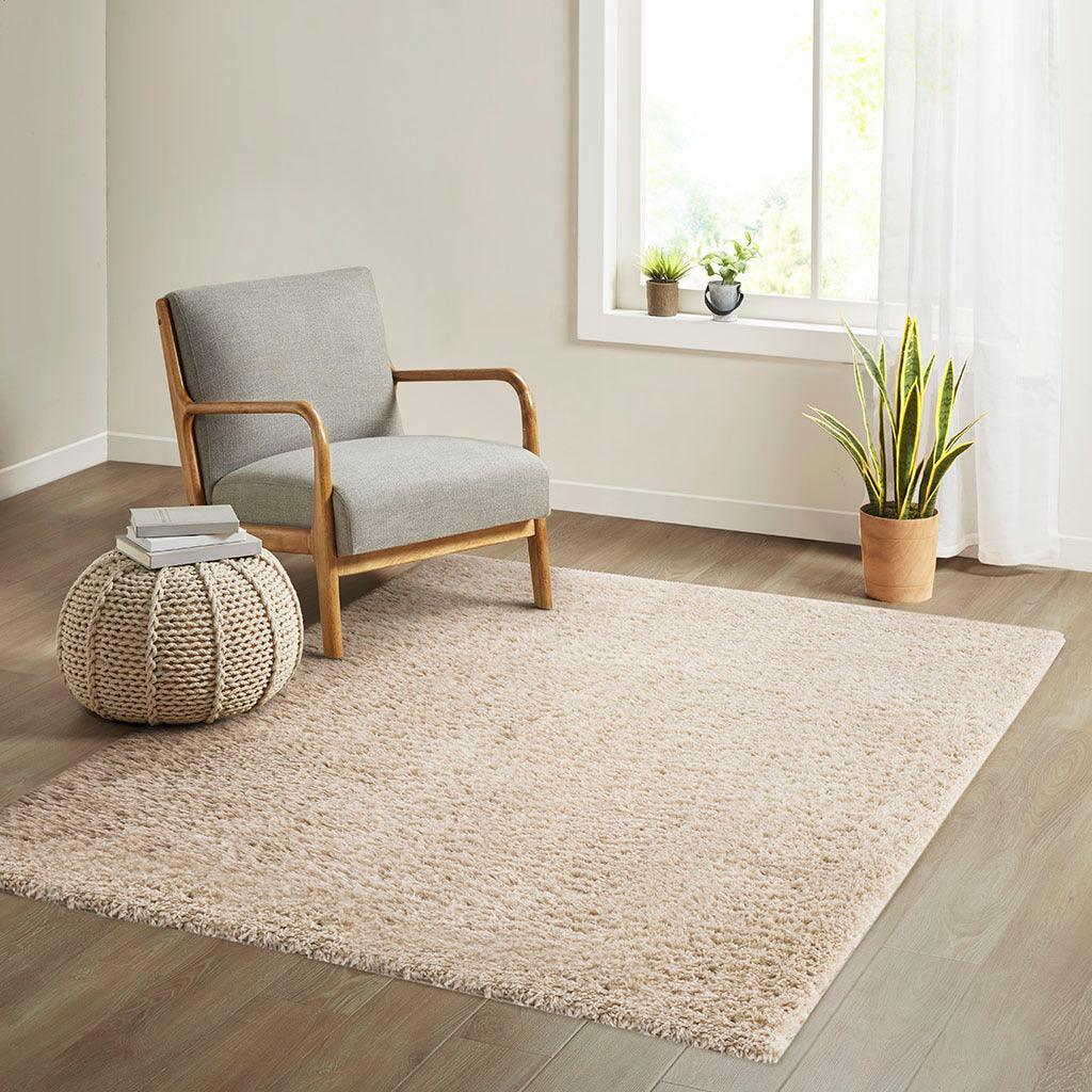 Camdyn 6x9 Shag Area Rug Cream Olliix.com