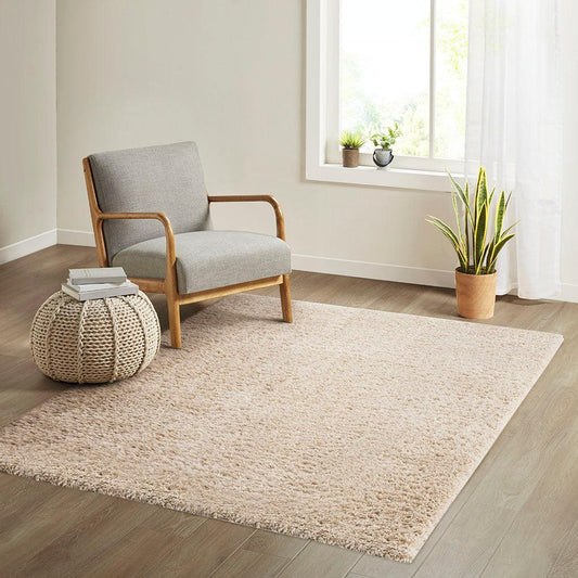 Camdyn 6x9 Shag Area Rug Cream Olliix.com