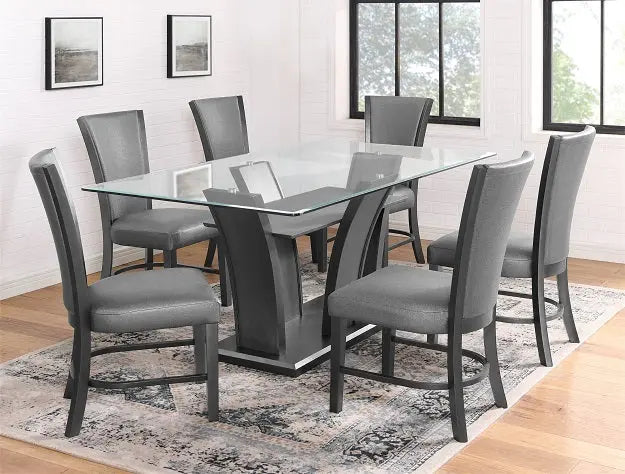 Camelia Gray/Gray Dining Chair, Set of 2 Crown Mark