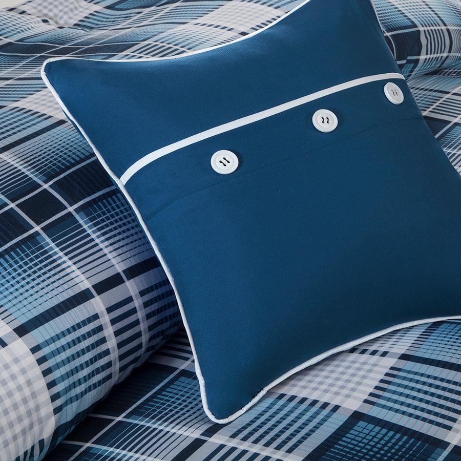 Camilo 4 Piece Comforter Set Blue Twin/Twin XL Olliix.com