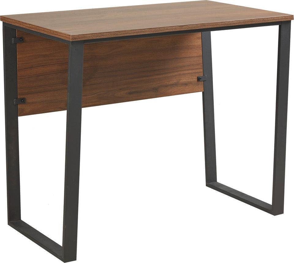 Carlyle 38" Computer Desk With Metal Legs Dark Coffee Olliix.com