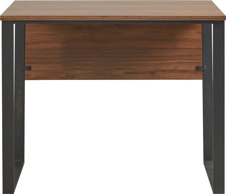 Carlyle 38" Computer Desk With Metal Legs Dark Coffee Olliix.com