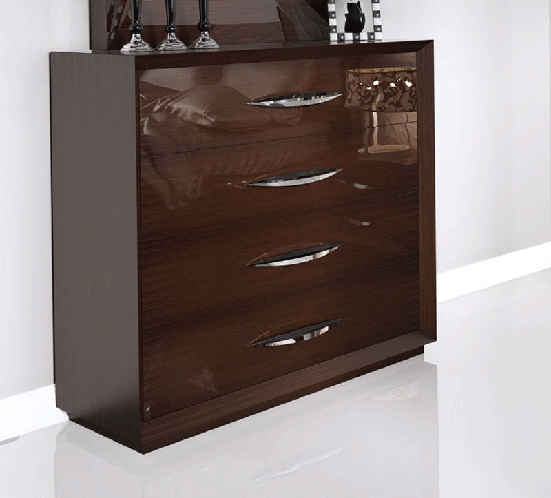 ESF Furniture - Carmen Single Dresser in Walnut - CARMENSDRESSERWALNUT ESF Furniture