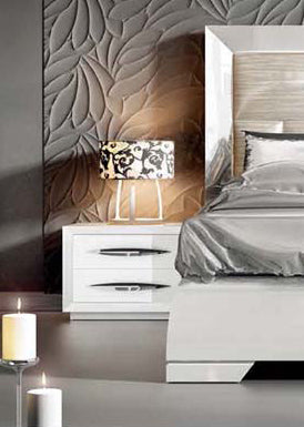 ESF Furniture - Carmen White Nightstand - CARMENN-SWHITE ESF Furniture