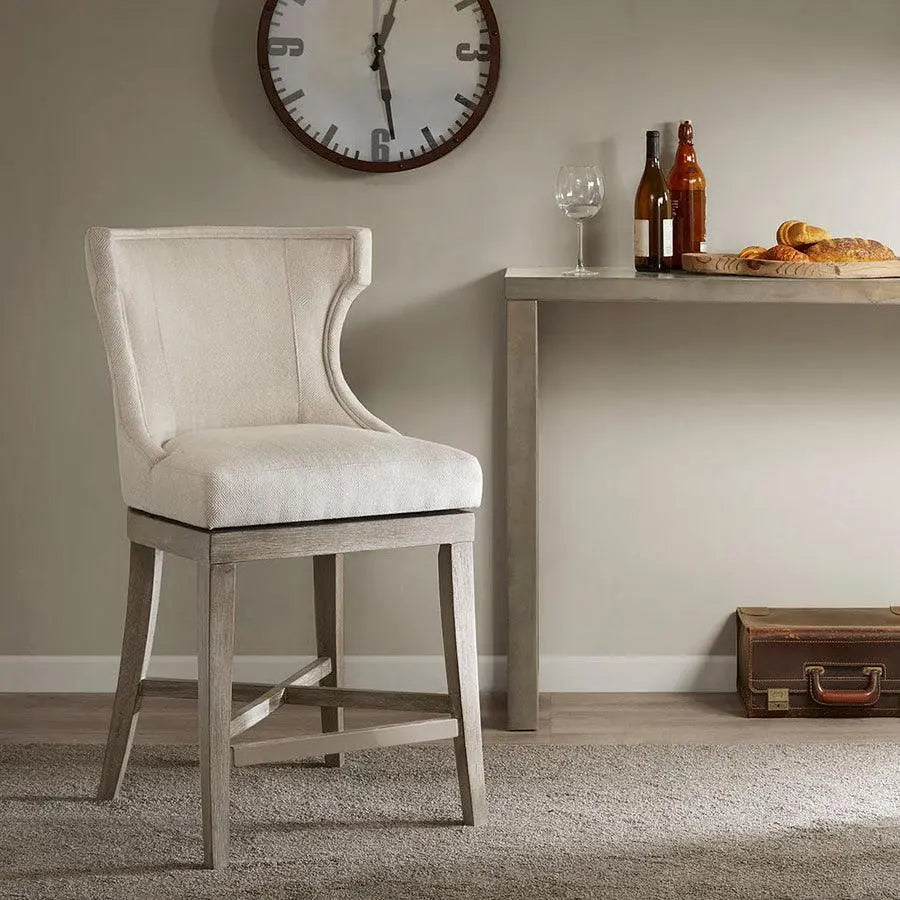 Carson Counter Stool With Swivel Seat Cream Olliix.com