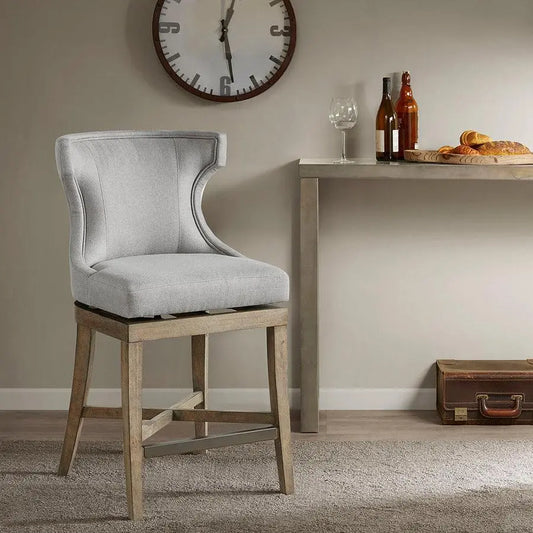 Carson Counter Stool With Swivel Seat Light Gray Olliix.com