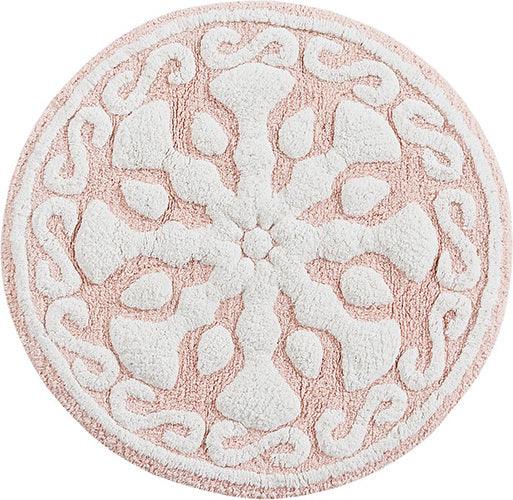 Casablanca 20"x30" Rectangular Bath Rug Pink Olliix.com