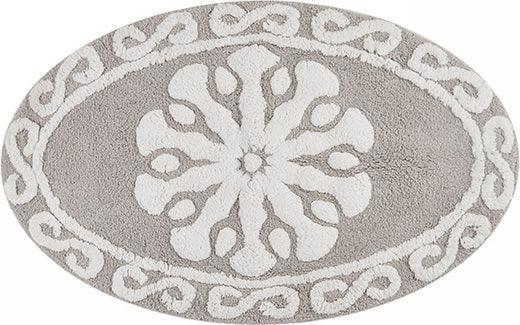 Casablanca 20"x30" Rectangular Bath Rug Taupe Olliix.com