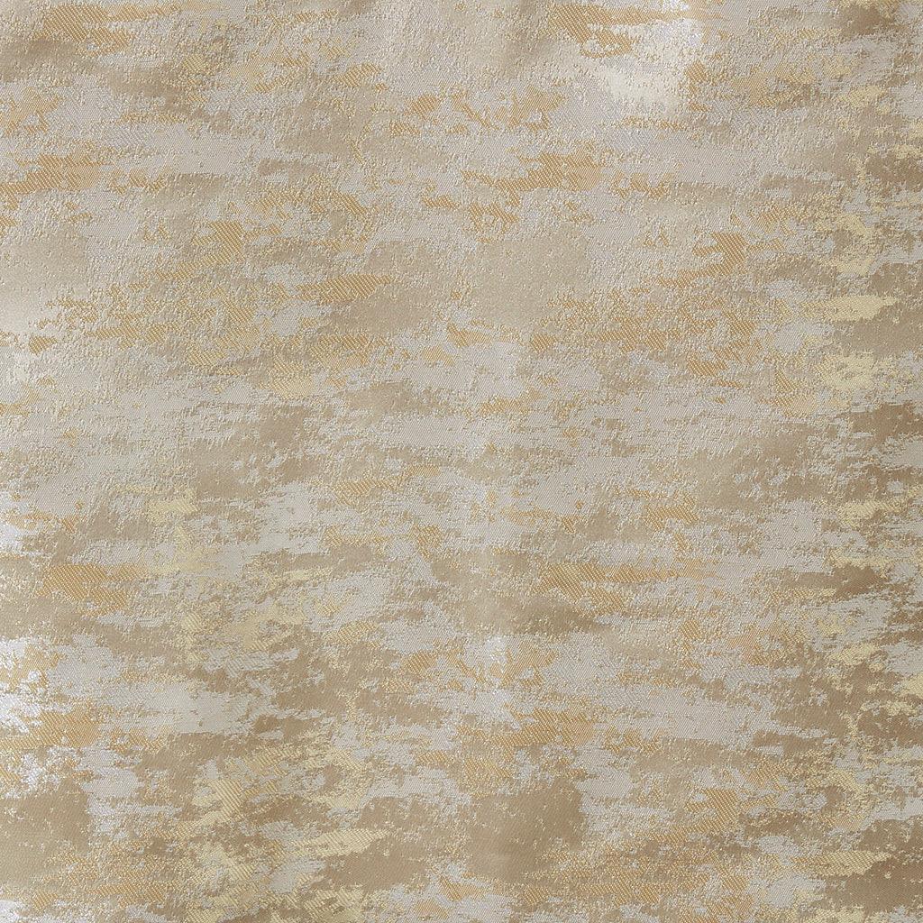 Cassius 108 H Marble Jacquard Total Blackout Rod Pocket/Back Tab Curtain Panel Gold Olliix.com