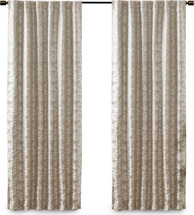 Cassius 108 H Marble Jacquard Total Blackout Rod Pocket/Back Tab Curtain Panel Gray Olliix.com