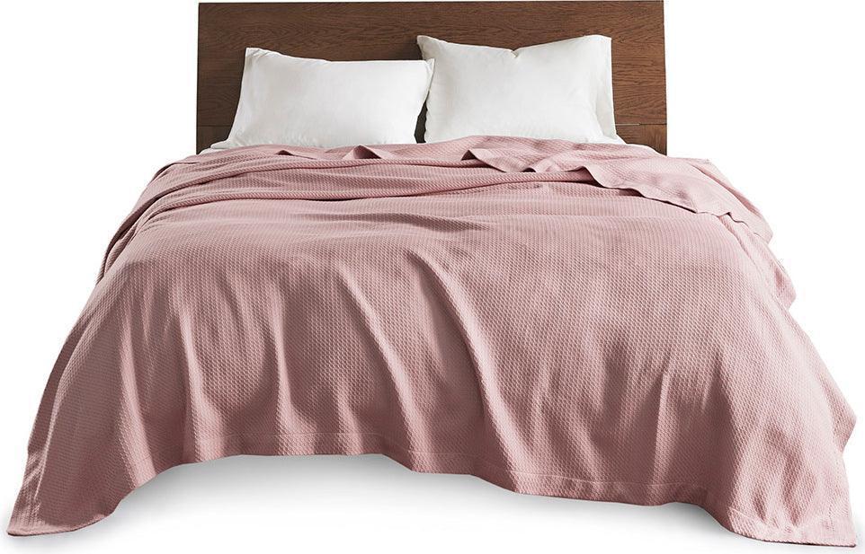 Casual Certified Egyptian Cotton Blanket Full/Queen Rose Olliix.com