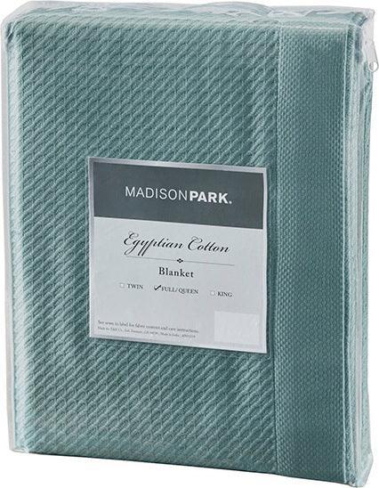 Casual Certified Egyptian Cotton Blanket Full/Queen Teal Olliix.com