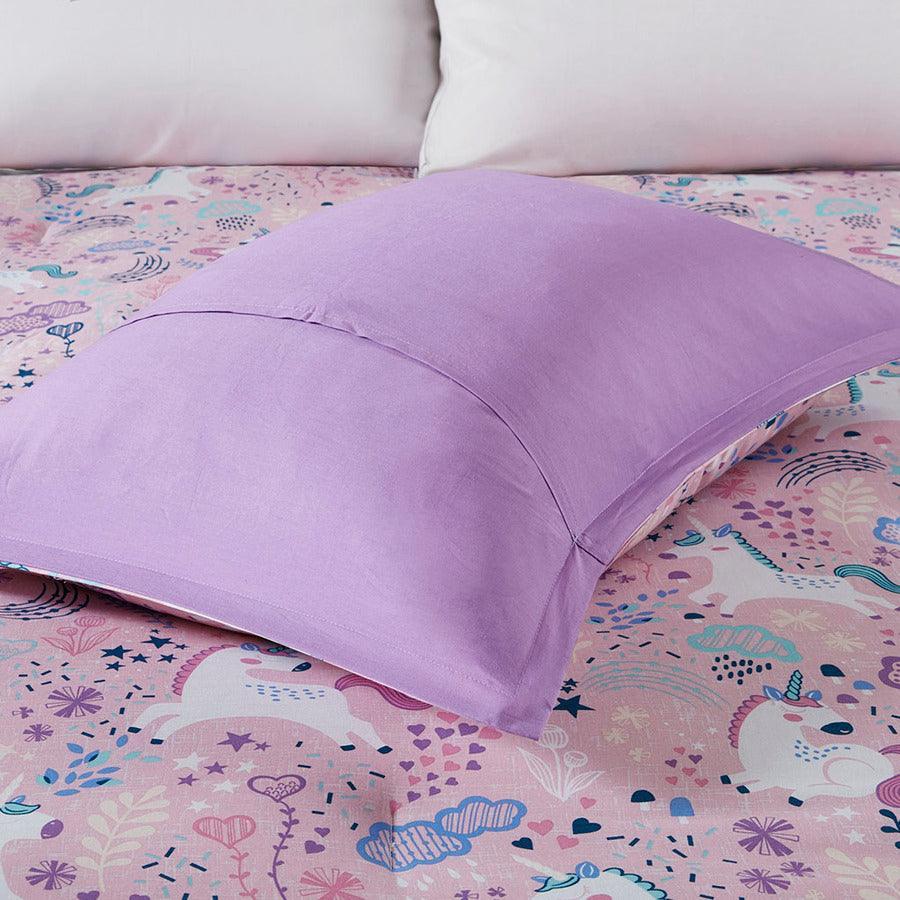 Casual Twin Lola Unicorn Cotton Comforter Set Pink Olliix.com