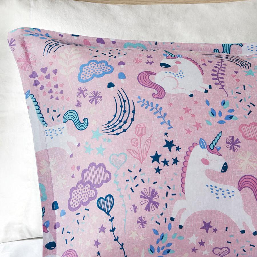 Casual Twin Lola Unicorn Cotton Comforter Set Pink Olliix.com