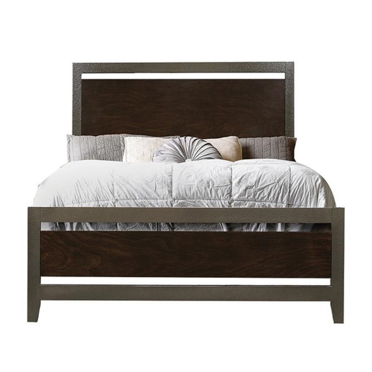 Acme Furniture Charleen Queen Panel Bed in Rich Walnut ACME East