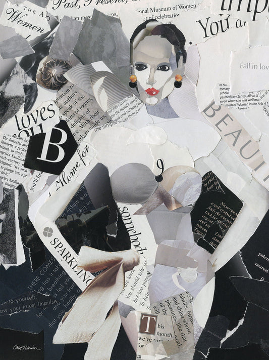 Fashion Mosaic I By Carol Robinson - Dark Gray Classy Art