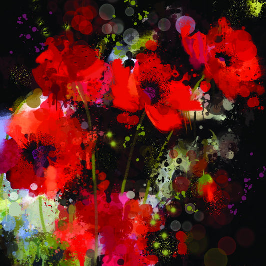 Poppies By A.V. Art - Red Classy Art