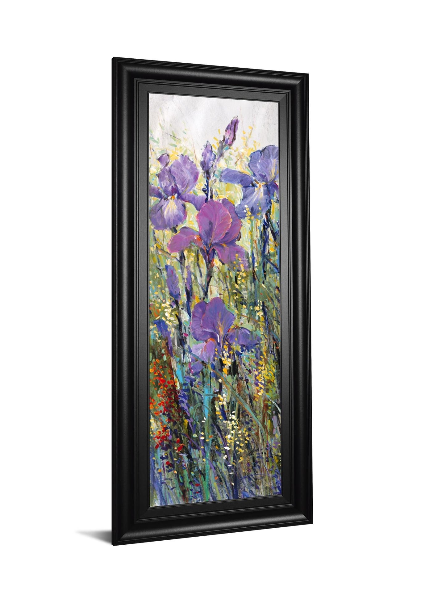 Iris Field I By Tim Otoole - Framed Print Wall Art - Purple Classy Art