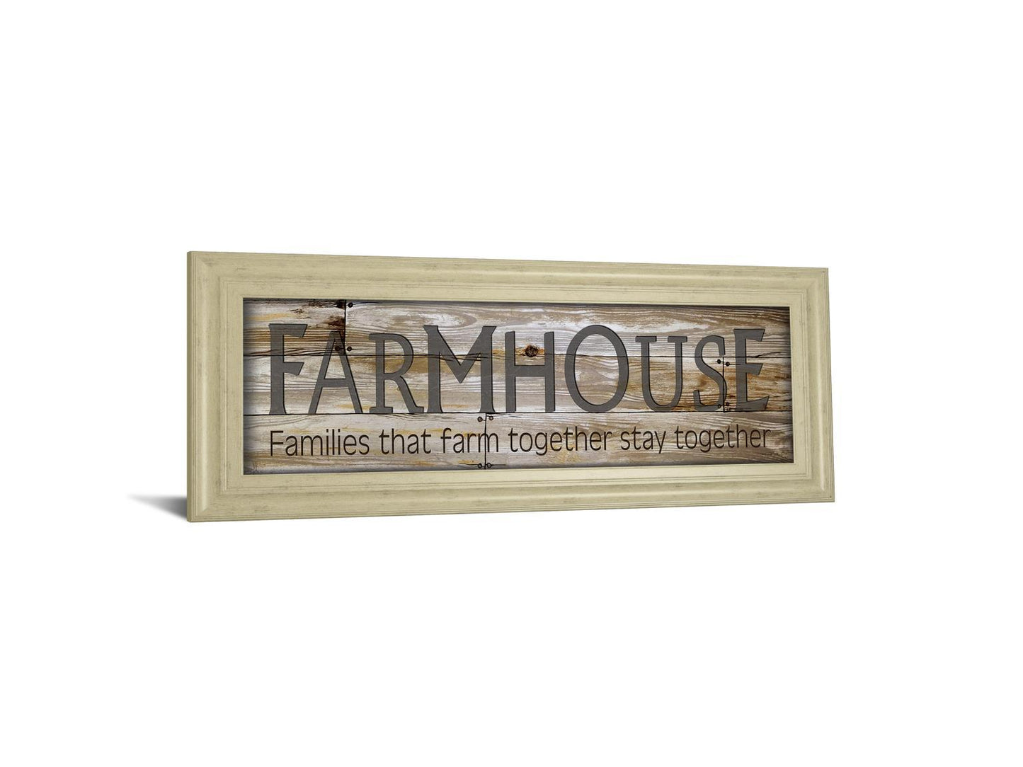 Farmhouse By Cindy Jacobs - Framed Print Wall Art - Dark Brown Classy Art