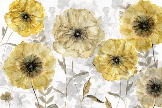 Magnolia Field By Carol Robinson - Yellow Classy Art