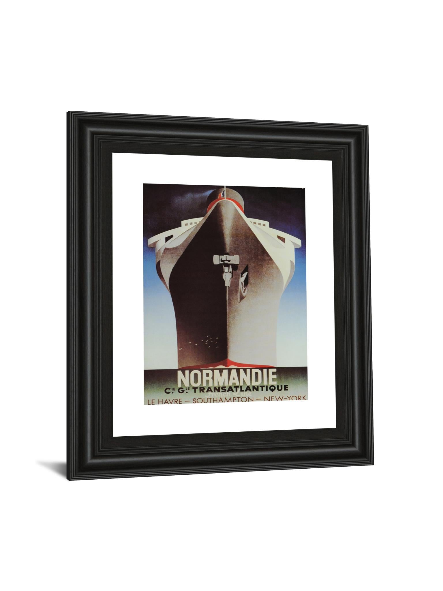 Normandie - Framed Print Wall Art - Dark Brown Classy Art