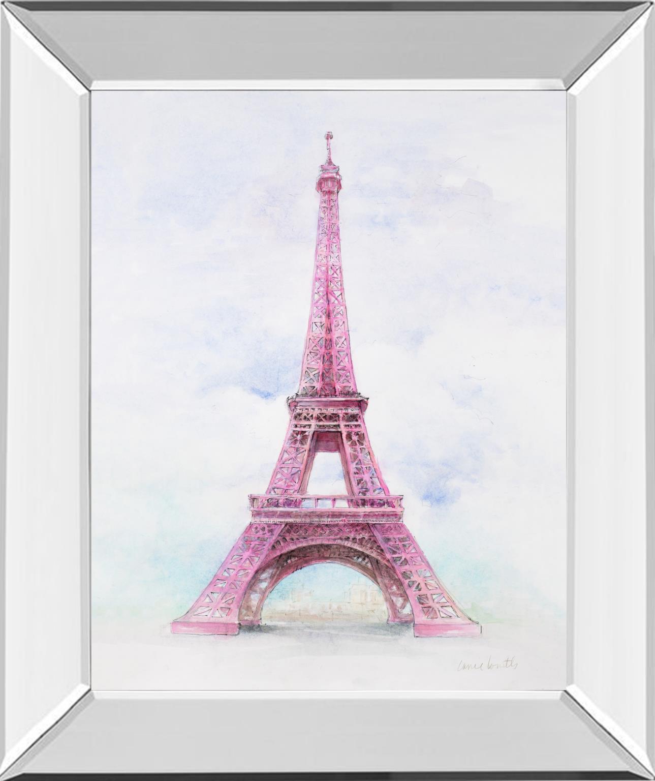 Pink Eiffel Tower By LanieLoreth - Pink Classy Art