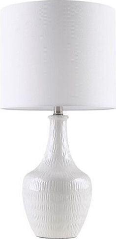 Celine Ceramic Vase 26" Table Lamp White Olliix.com