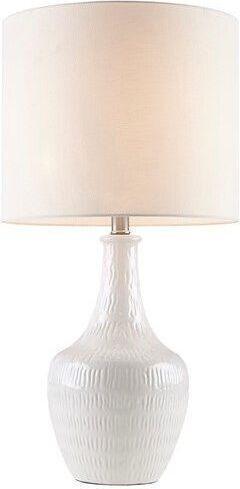 Celine Ceramic Vase 26" Table Lamp White Olliix.com