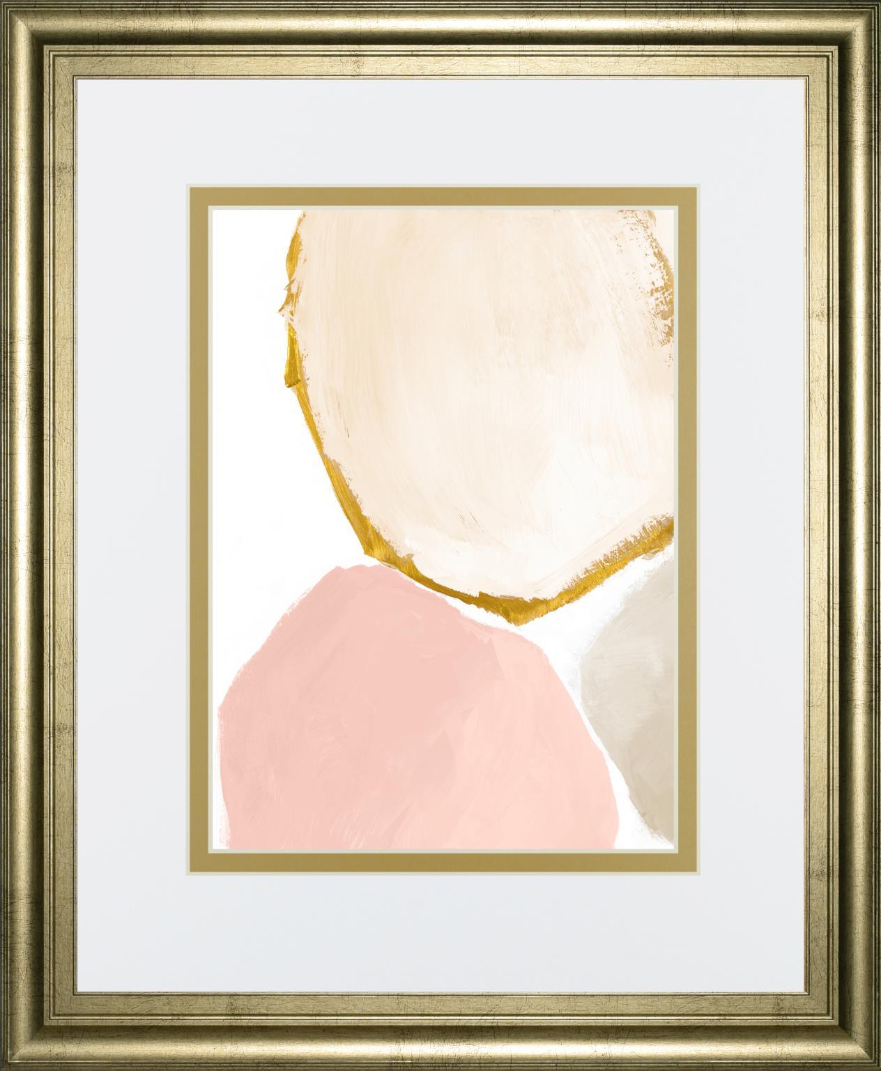 34x40 Blush All Year Round Abstract I By Lanie Loreth - Beige Classy Art