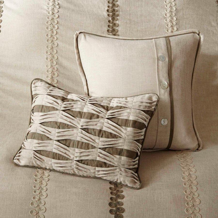 Chateau King Transitional Comforter Set Linen Olliix.com