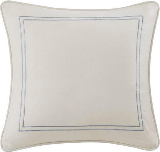 Chelsea Traditional Square Pillow 16x16" Ivory Olliix.com