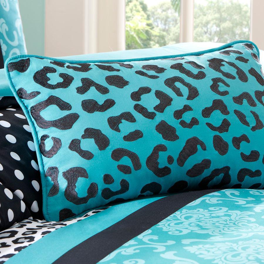 Chloe 26 " W Comforter Set Teal Full/Queen Olliix.com