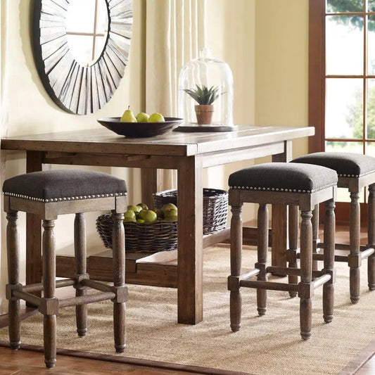 Cirque Counter Stool Set of 2 Gray Olliix.com