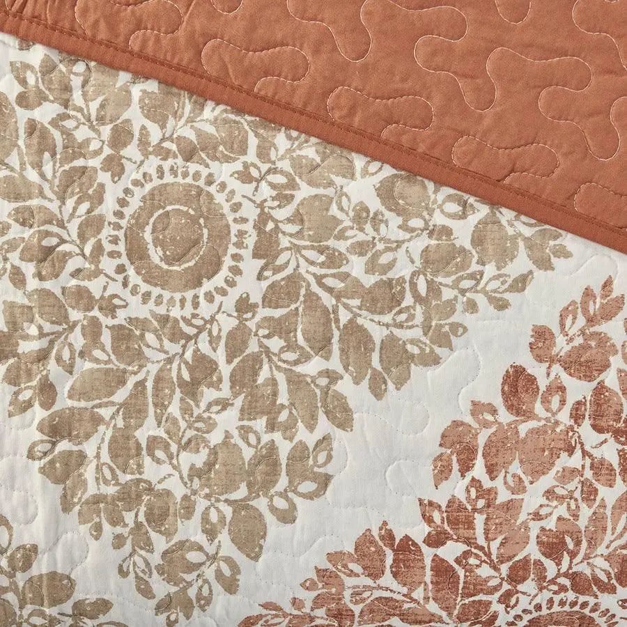 Claire King/California King 6 Piece Reversible Coverlet Set Multicolor Olliix.com