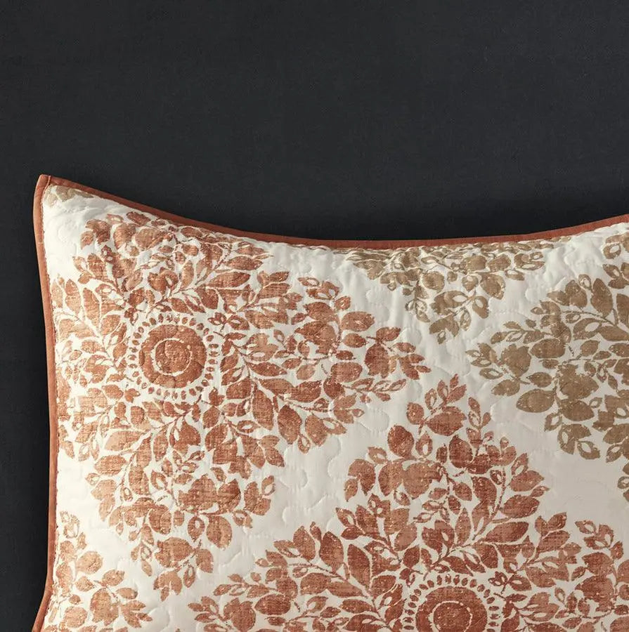 Claire King/California King 6 Piece Reversible Coverlet Set Multicolor Olliix.com