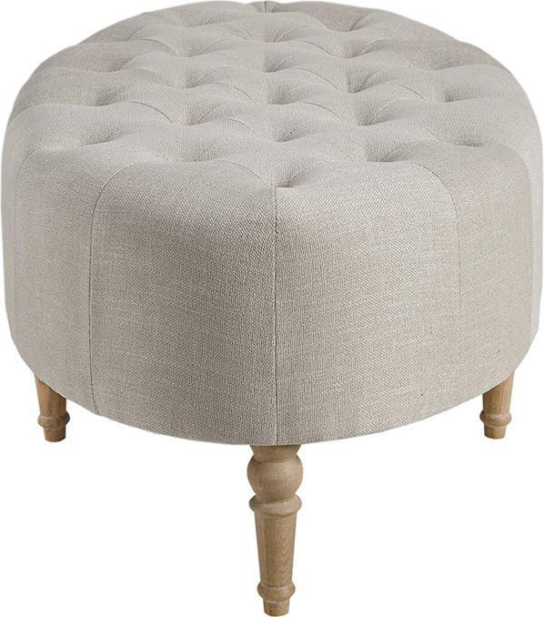 Clara Farm House Accent Ottoman 48"W x 26.75"D x 18.75"H Linen Olliix.com