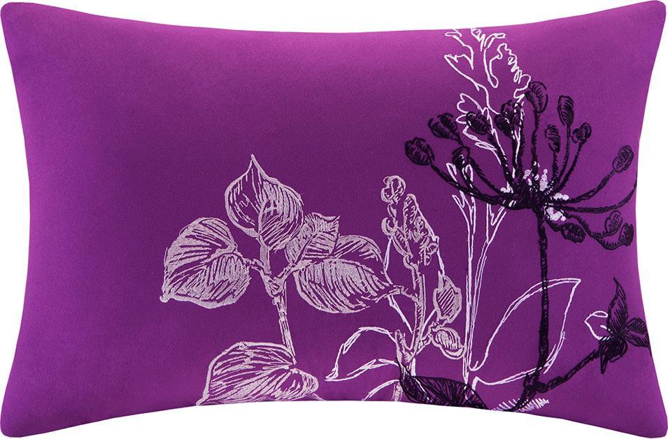 Claremont Global Inspired| Complete Comforter and Cotton Sheet Set Purple Full Olliix.com