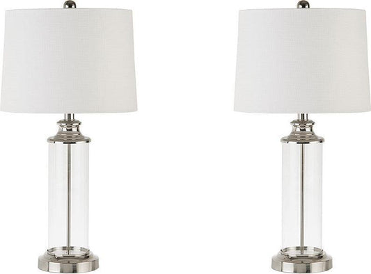 Clarity Table Lamp Silver (Set of 2) Olliix.com