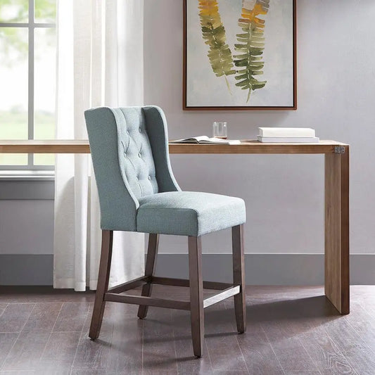 Cleo Counter Stool Blue Olliix.com