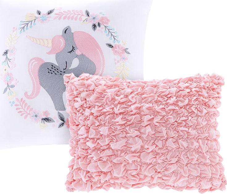 Cloud Twin Cotton Printed Duvet Cover Set Pink Olliix.com