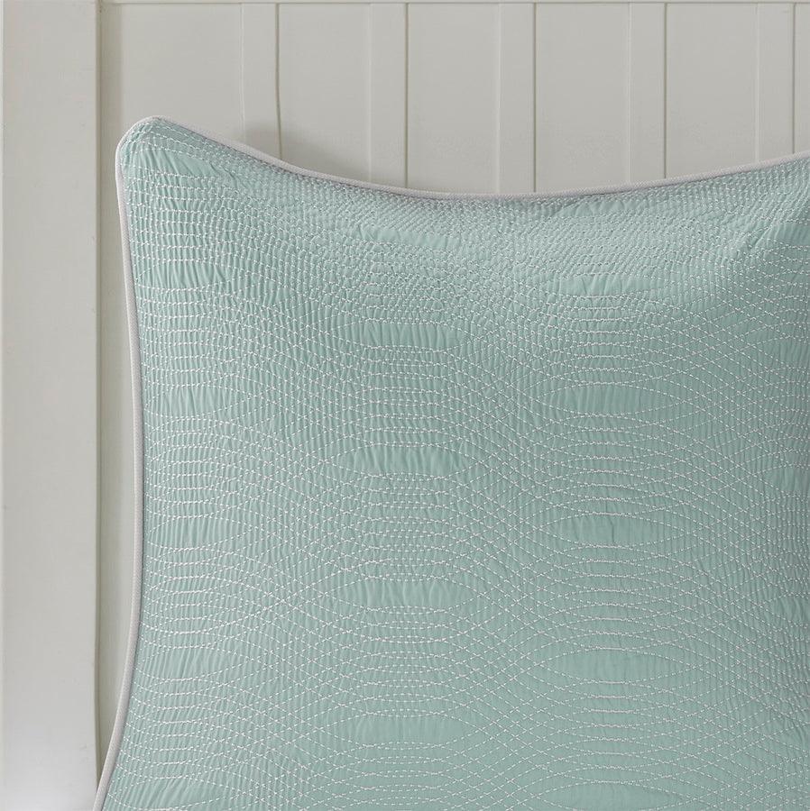 Coastline Euro Sham Aqua Olliix.com