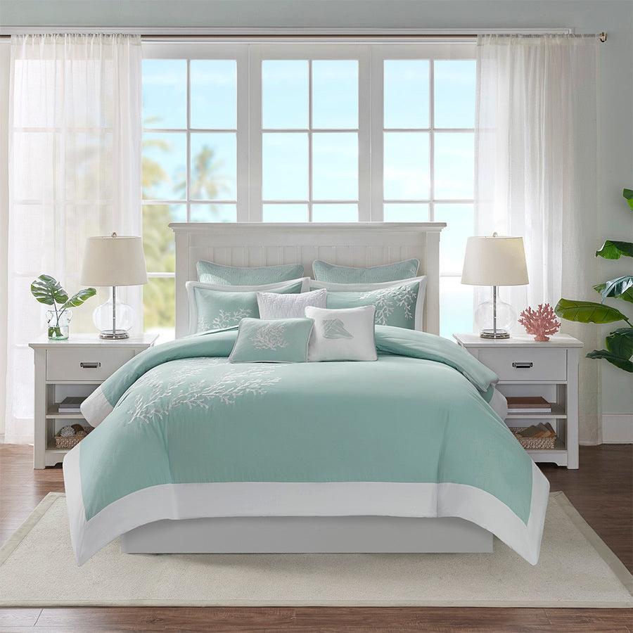 Coastline Traditional Oblong Pillow 12x16" Aqua Olliix.com