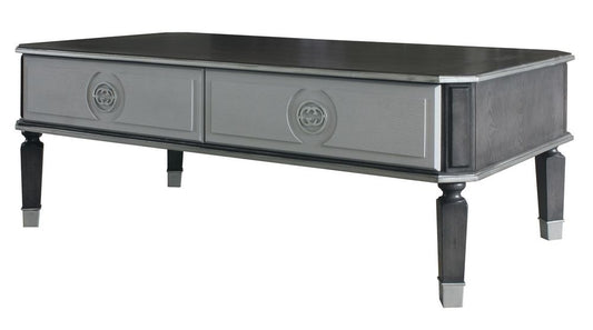 Acme Furniture House Beatrice Rectangular Coffee Table in Charcoal 88815 ACME East