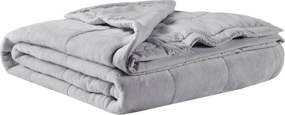 Coleman Casual Reversible Down Alternative Blanket Full/Queen Gray Olliix.com