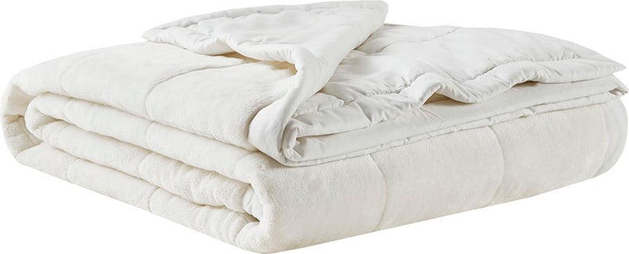 Coleman Casual Reversible Down Alternative Blanket Full/Queen Ivory Olliix.com