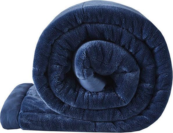 Coleman Casual Reversible Down Alternative Blanket Full/Queen Navy Olliix.com