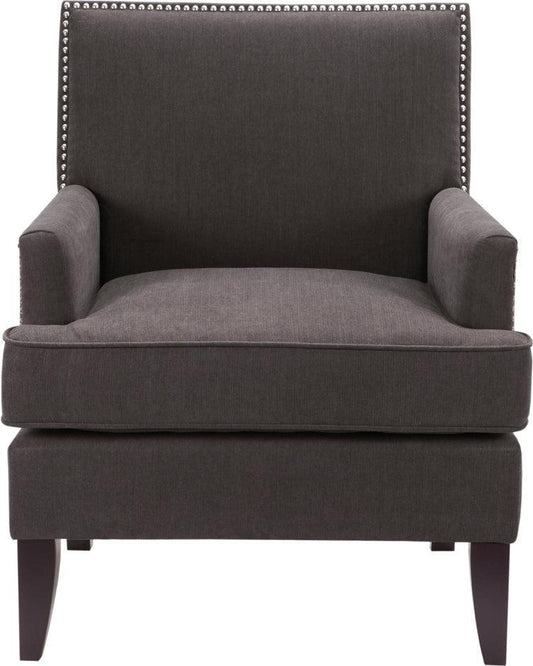 Colton Track Arm Club Chair Charcoal Olliix.com