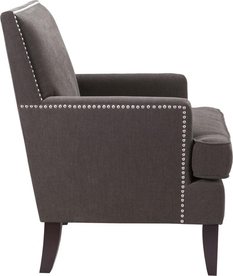 Colton Track Arm Club Chair Charcoal Olliix.com